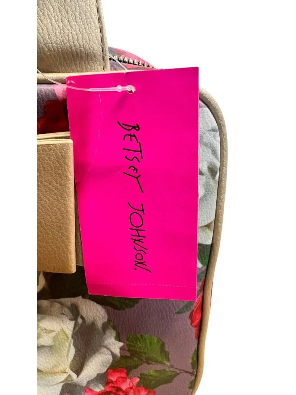 Betsey Johnson cosmetic bag set, NWT, floral, bow, makeup,travel, zip
